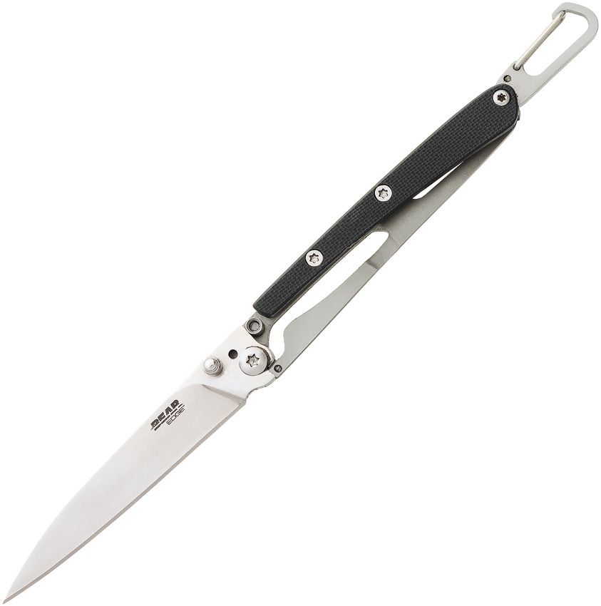 Bear Edge Minimal Framelock Folding Knife 2.5" Blade Black G10