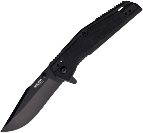 Bear & Son Linerlock A/O Black G10 Assisted Open