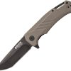 Bear & Son Linerlock A/O Tan G10 Tanto