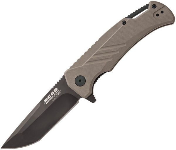 Bear & Son Linerlock A/O Tan G10 Tanto
