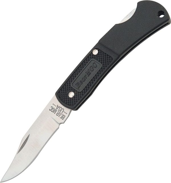 Bear & Son Executive Lockback - Black Zytel Handle