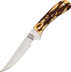BC751.jpg Bear & Son Bird and Trout Fixed Blade - Stag Delrin