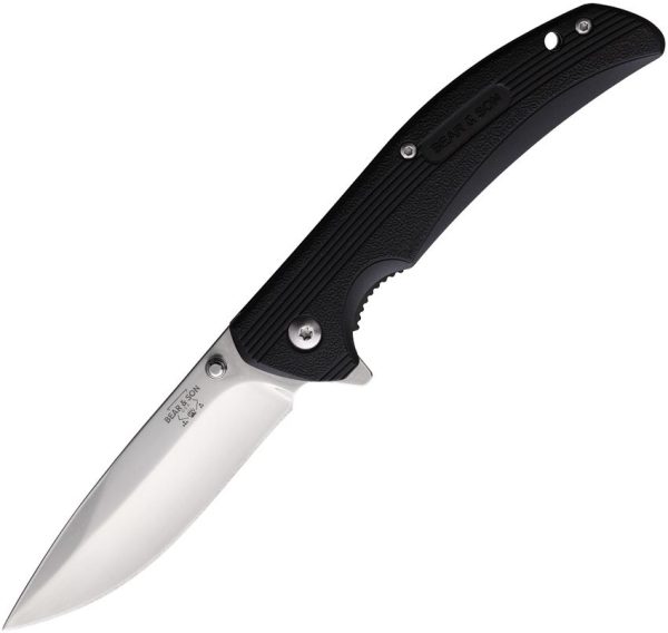 Bear & Son Sideliner Linerlock - Satin Stainless Blade