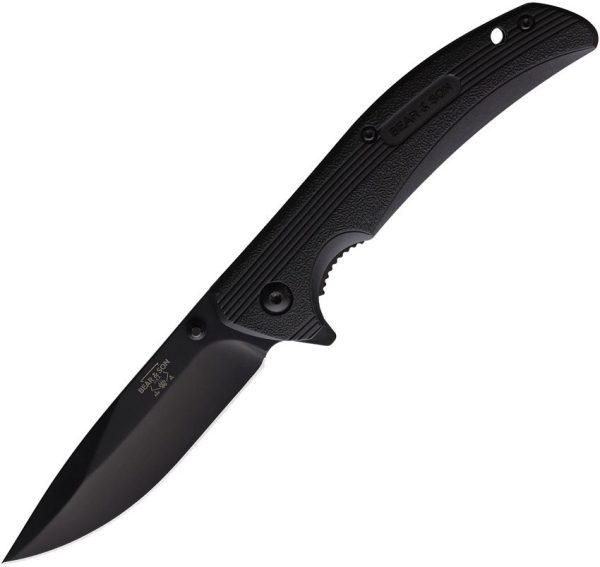 Bear & Son Sideliner Linerlock - Black Blade