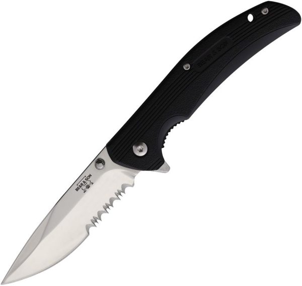 Bear & Son Sideliner Linerlock - Mirror Polish Blade