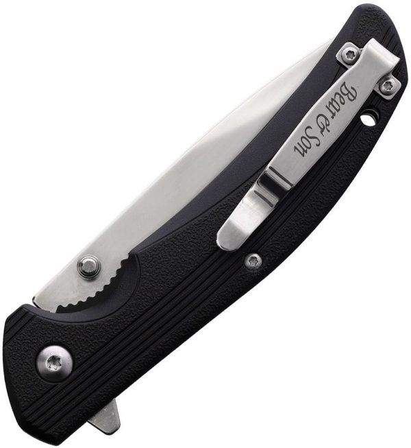 Bear & Son Sideliner Linerlock - Satin Stainless Blade