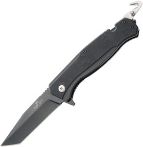 BCA500B4B.jpg Bear Ops Bear Swipe IV Linerlock A/O - Black G10 Tanto