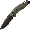 BCAC2000G4BSR.jpg Bear & Son Auto Katakt I PS - OD Green G10 Serrated