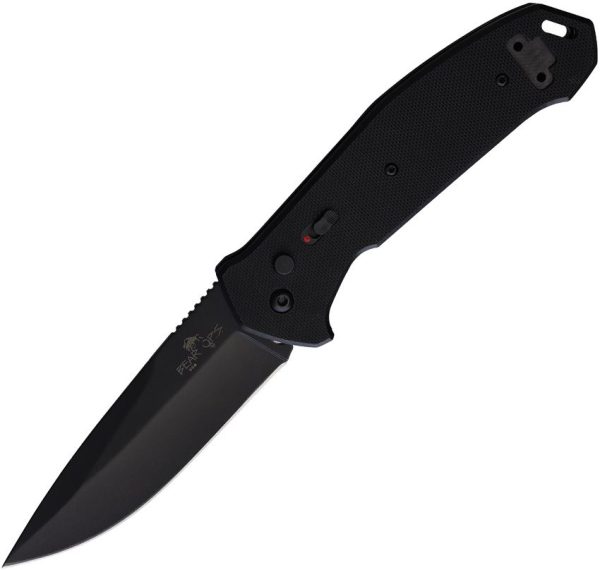 Bear & Son Auto Bold Action V Black - D2 Tool Steel