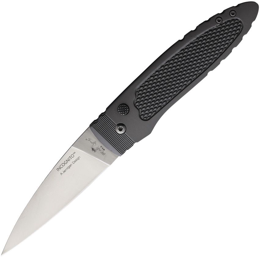 Bear & Son Auto Incognito Recess Lock 2.5" Blade Gray