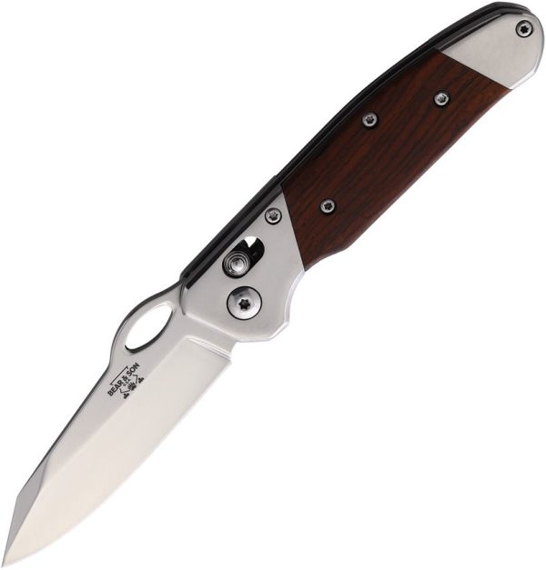 BCB10N.jpg Bear & Son Slide Lock - Cocobolo D2 Blade