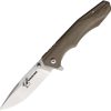 Blackjack Linerlock Tan S35VN Folding Knife 3.5" Blade