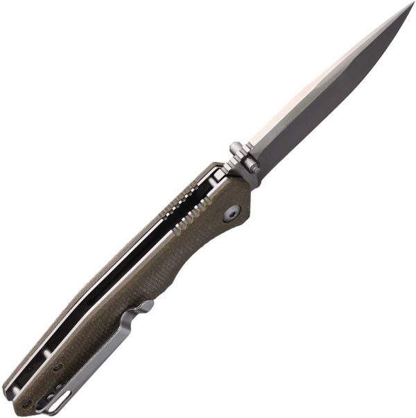 Blackjack Linerlock Tan S35VN Folding Knife 3.5" Blade