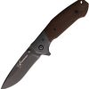 BlackJack Linerlock Brown Micarta Folding Knife S35VN