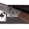 BlackJack Linerlock Brown Micarta Folding Knife S35VN