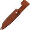 Blackjack Classic Model 7 Red Linen Fixed Blade Knife A2 Steel