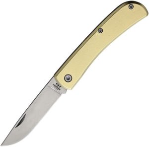 BCC137.jpg Bear & Son Yellow Folder Aluminum Pocket Knife