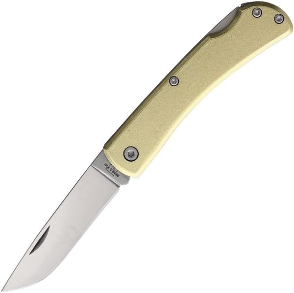 BCC137L.jpg Bear & Son Small Lockback Gold Aluminum Knife