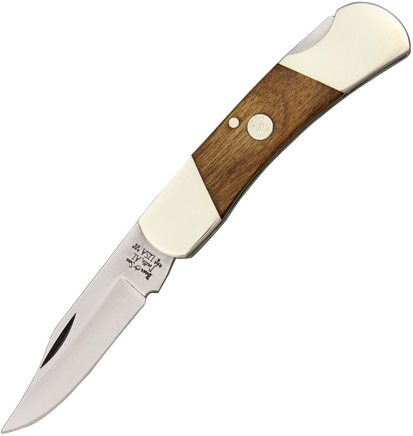 BCC226.jpg Bear & Son 2.25" Lockback Folding Knife 1095HC Walnut