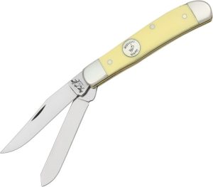 Bear & Son Mini Trapper 4th Gen Yellow Delrin Knife