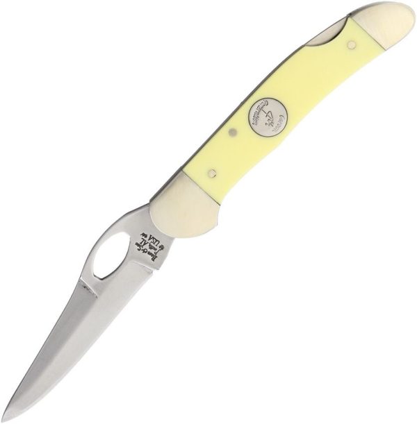 Bear & Son Cowhand Lockback Yellow Delrin Knife