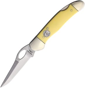 BCC3150L.jpg Bear & Son Lockback 4.25in Yellow Delrin Knife