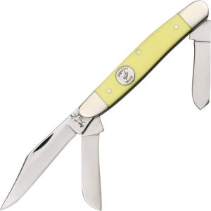 Bear & Son Large Stockman 4th Gen - Yellow Delrin