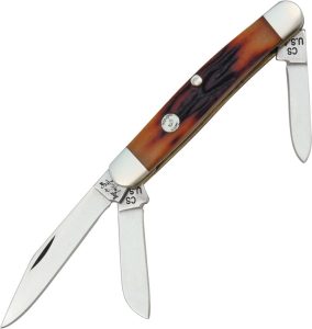Bear & Son Medium Stockman Red Stag Bone