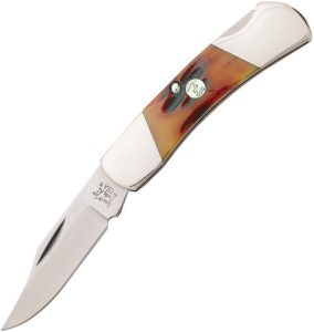 BCCRSB26.jpg Bear & Son Lockback Red Stag Bone Knife