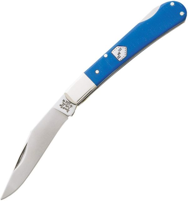 Bear & Son Humpback Lock Blue G10 Folding Knife
