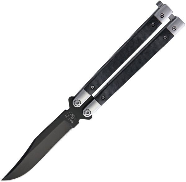 Bear & Son Butterfly Black G10 Folding Knife