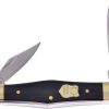 Buckcreek Whittler Buffalo Folding Knife Satin Stainless Blades