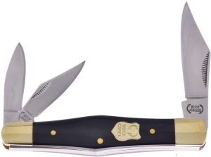 Buckcreek Whittler Buffalo Folding Knife Satin Stainless Blades
