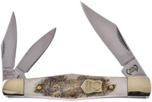Buckcreek Whittler Deer Stag Folding Knife 3.5" Blade