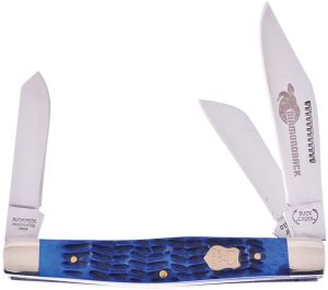 Buckcreek Big Diamondback Blue Bone Folding Knife Clip Spey