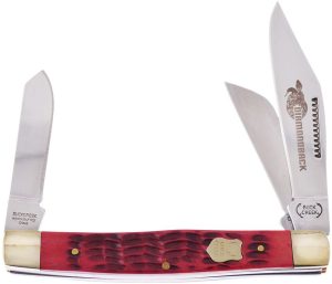 Buckcreek Big Diamondback Red Bone Folding Knife Sheepsfoot Spey