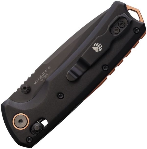 Bear & Son Nekama II Slide Lock Black Drop Point