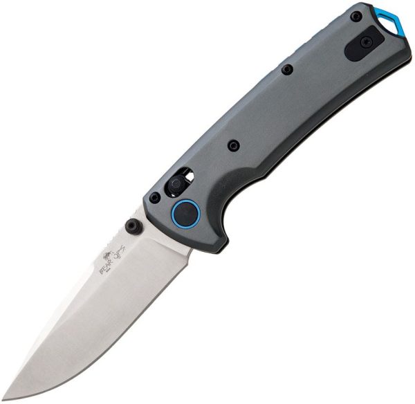 Bear & Son Nekama II Slide Lock Gray Drop Point