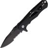 BCMC400B4BS35SR.jpg Bear & Son Rancor II Linerlock Black G10 Serrated