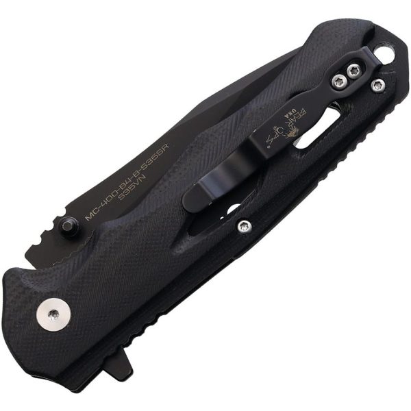 BCMC400B4BS35SR_add_01.jpg Bear & Son Rancor II Linerlock Black G10 Serrated