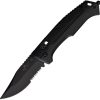 Bear & Son Rancor IV Slide Lock Black Serrated