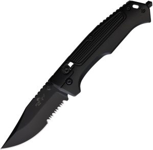 BCMC550AIBKBSR.jpg Bear & Son Rancor IV Slide Lock Black Serrated