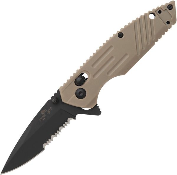 Bear & Son Slide Lock Desert Zytel Folding Knife D2 Steel