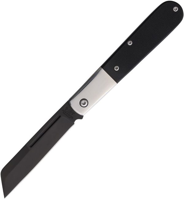Bear & Son Modern Large Barlow Black D2 Folding Knife