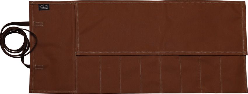 Badger Claw Outfitters Canvas Knife Roll 8 Pocket Brown Waxed