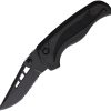 Blackie Collins ButtonLock A/O Serrated Black