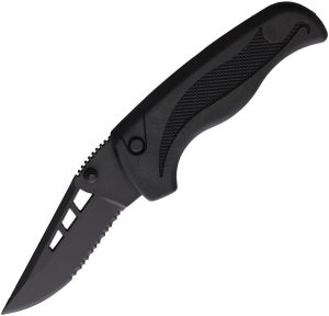 Blackie Collins ButtonLock A/O Serrated Black