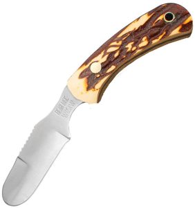 Bear & Son Fixed Blade Stag Delrin Blunt - 3 inch