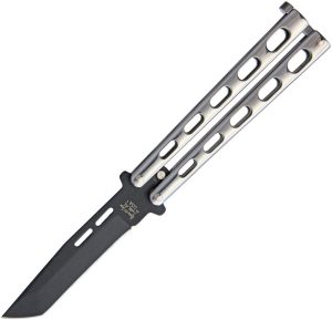 BCSS15TAN.jpg Bear & Son Butterfly Tanto 1095HC Carbon Steel