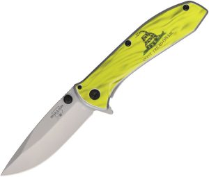 Bear & Son Framelock A/O Gadsden Flag Stainless
